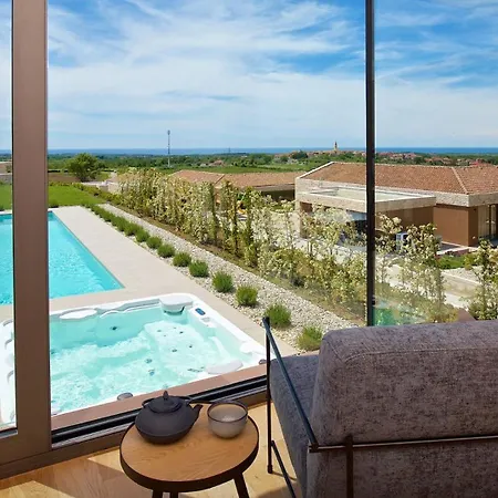 Luxury Vigneto Heated Pool Jacuzzi Willa Brtonigla